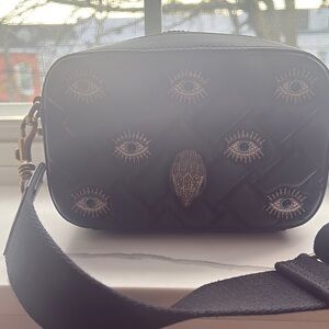Kurt Geiger Black Crossbody Bag with Eye and Skull Design